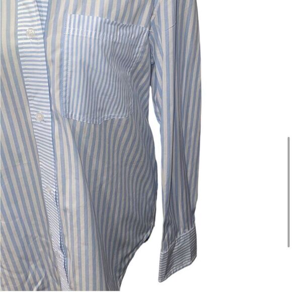 NWT! Blank NYC Stripe Classic Button Up Long Sleeve Shirt - Size XS - Picture 4 of 9